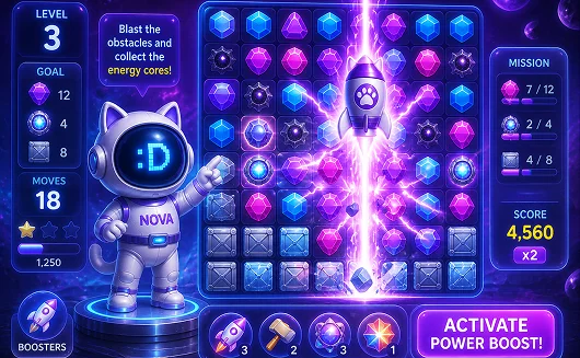Victory screen — journey begins